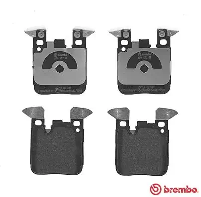 P06087 Brembo Sapatas do freio traseiras de disco