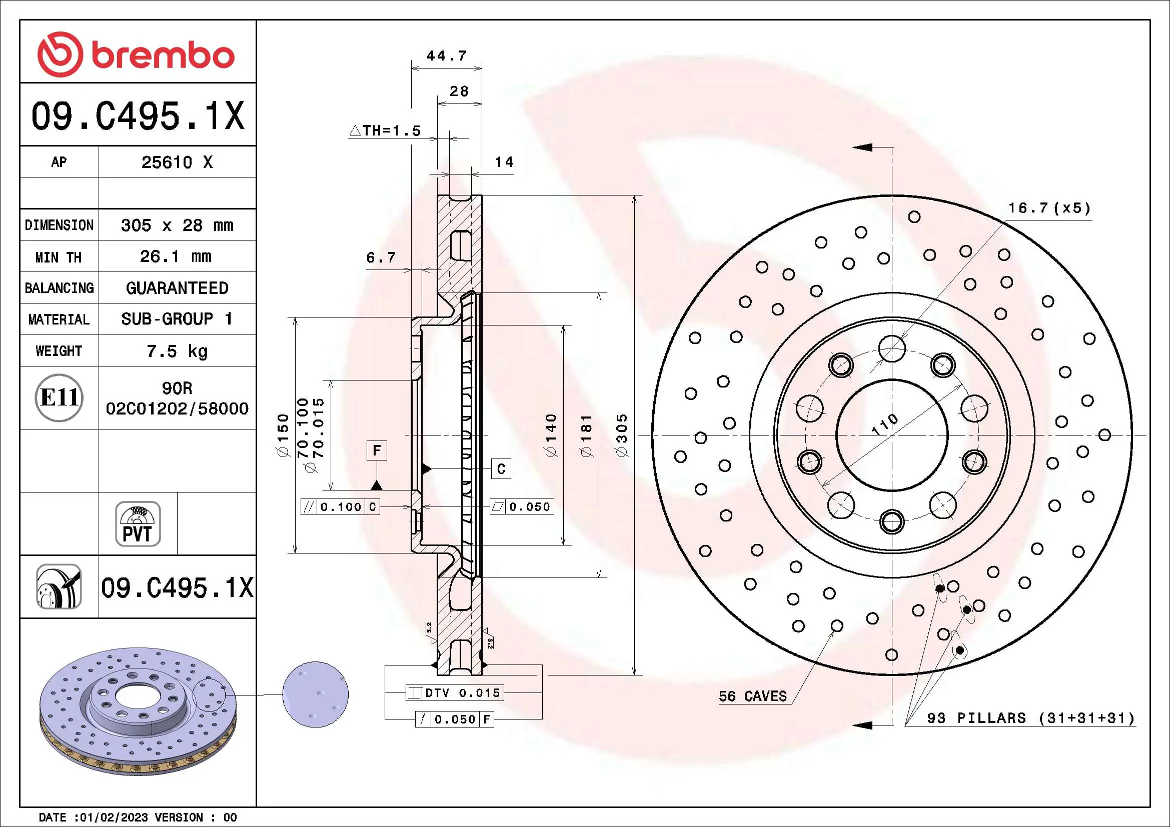09C4951X Brembo