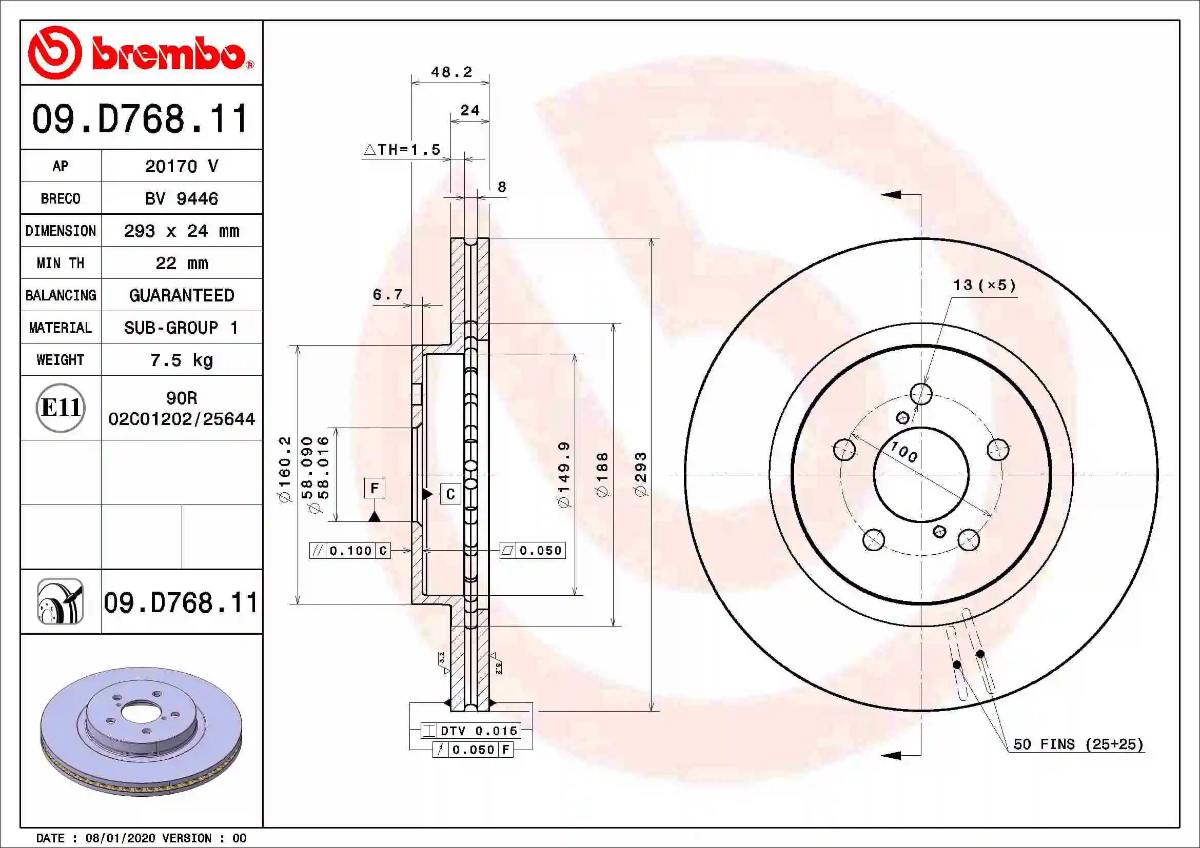 09D76811 Brembo