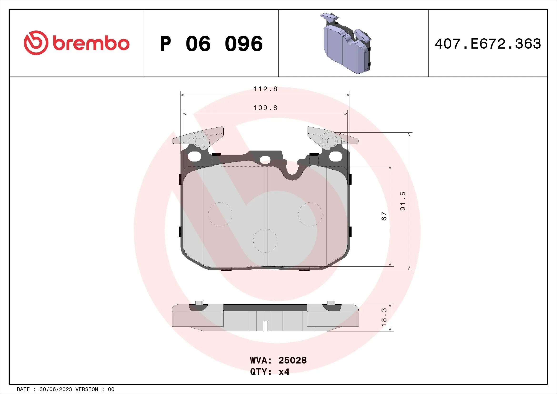 P06096 Brembo