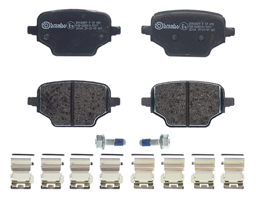 P59098 Brembo Sapatas do freio traseiras de disco