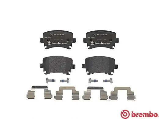 P85095 Brembo Sapatas do freio traseiras de disco
