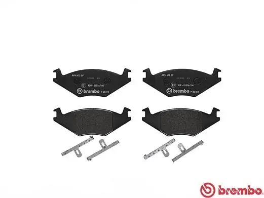 P85019 Brembo Sapatas do freio dianteiras de disco