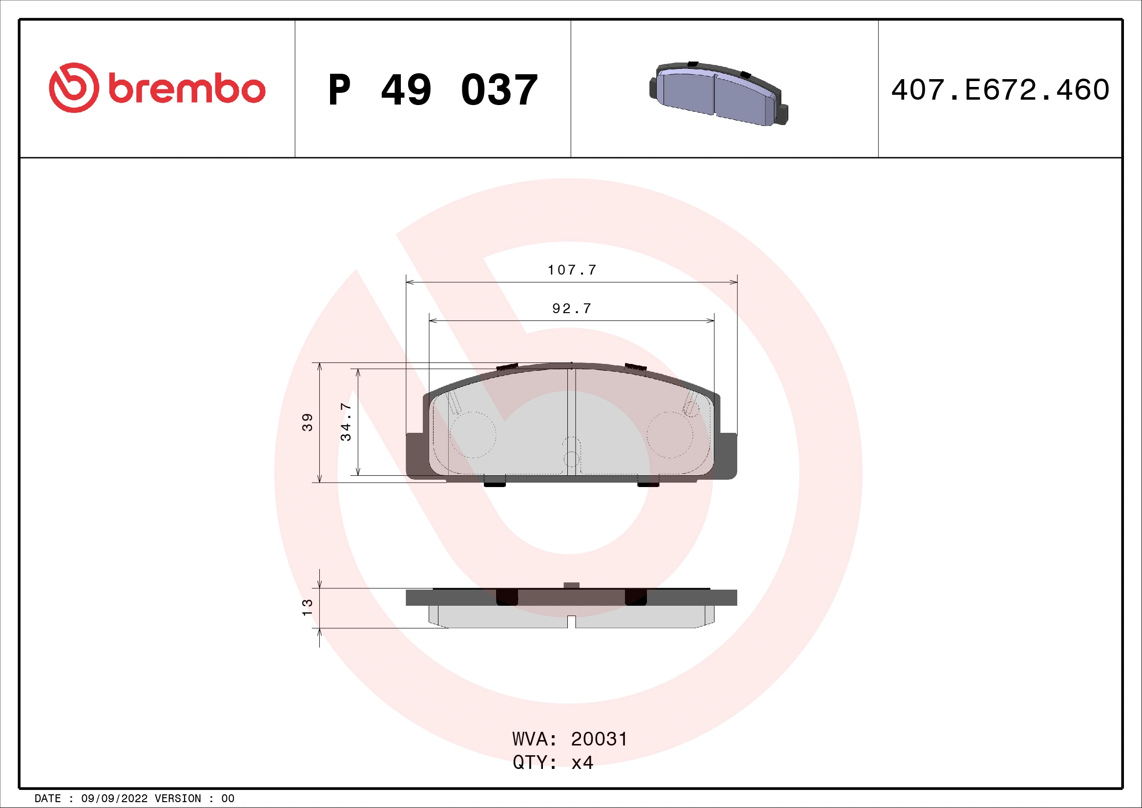 P49037 Brembo