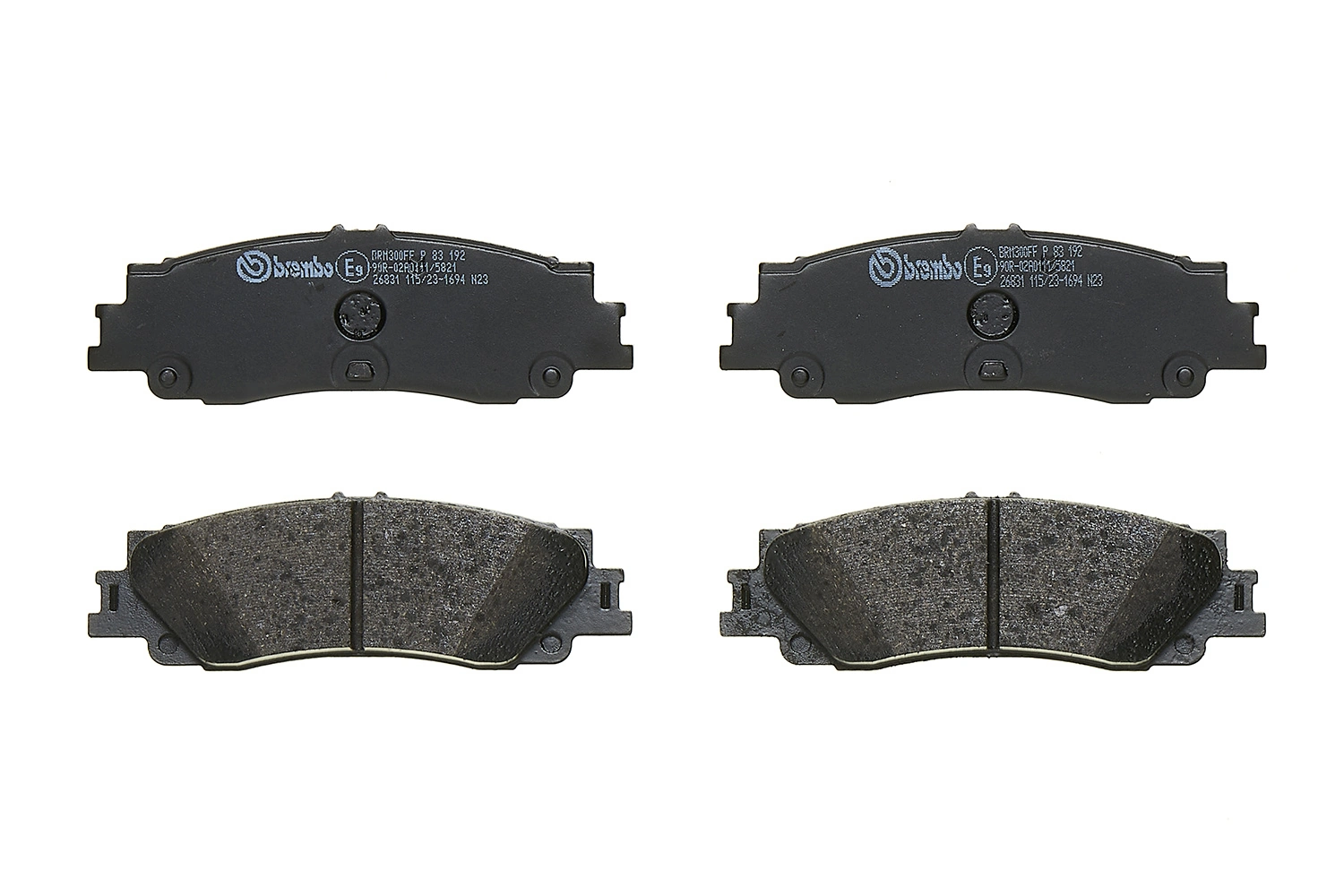 P83192 Brembo Sapatas do freio traseiras de disco