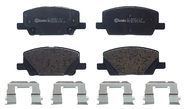 P07012 Brembo Sapatas do freio dianteiras de disco