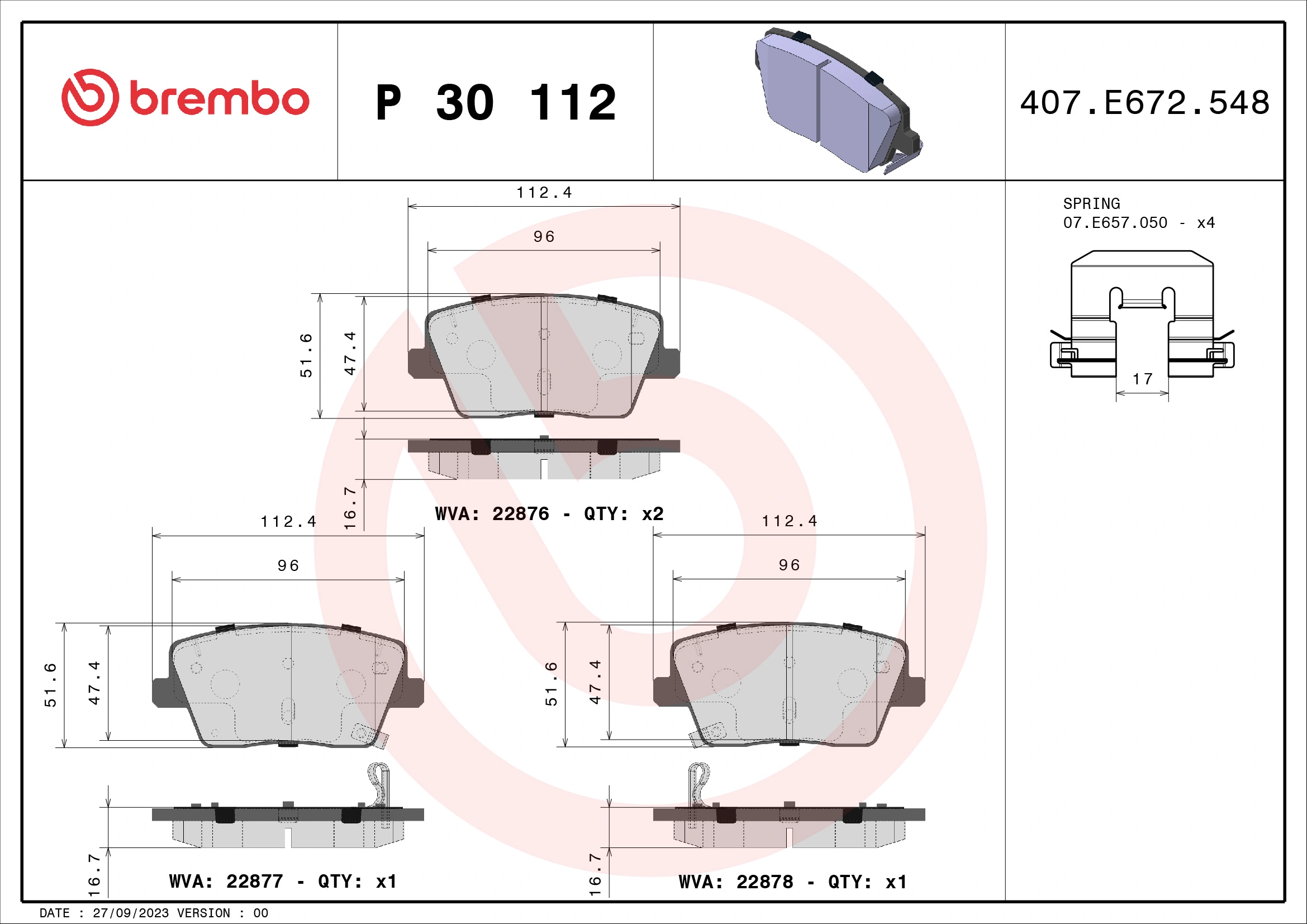P30112 Brembo