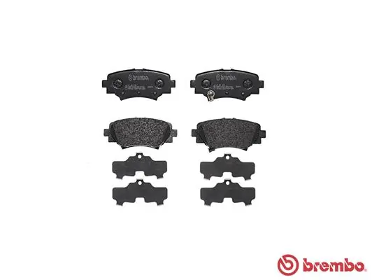 P49049 Brembo Sapatas do freio traseiras de disco