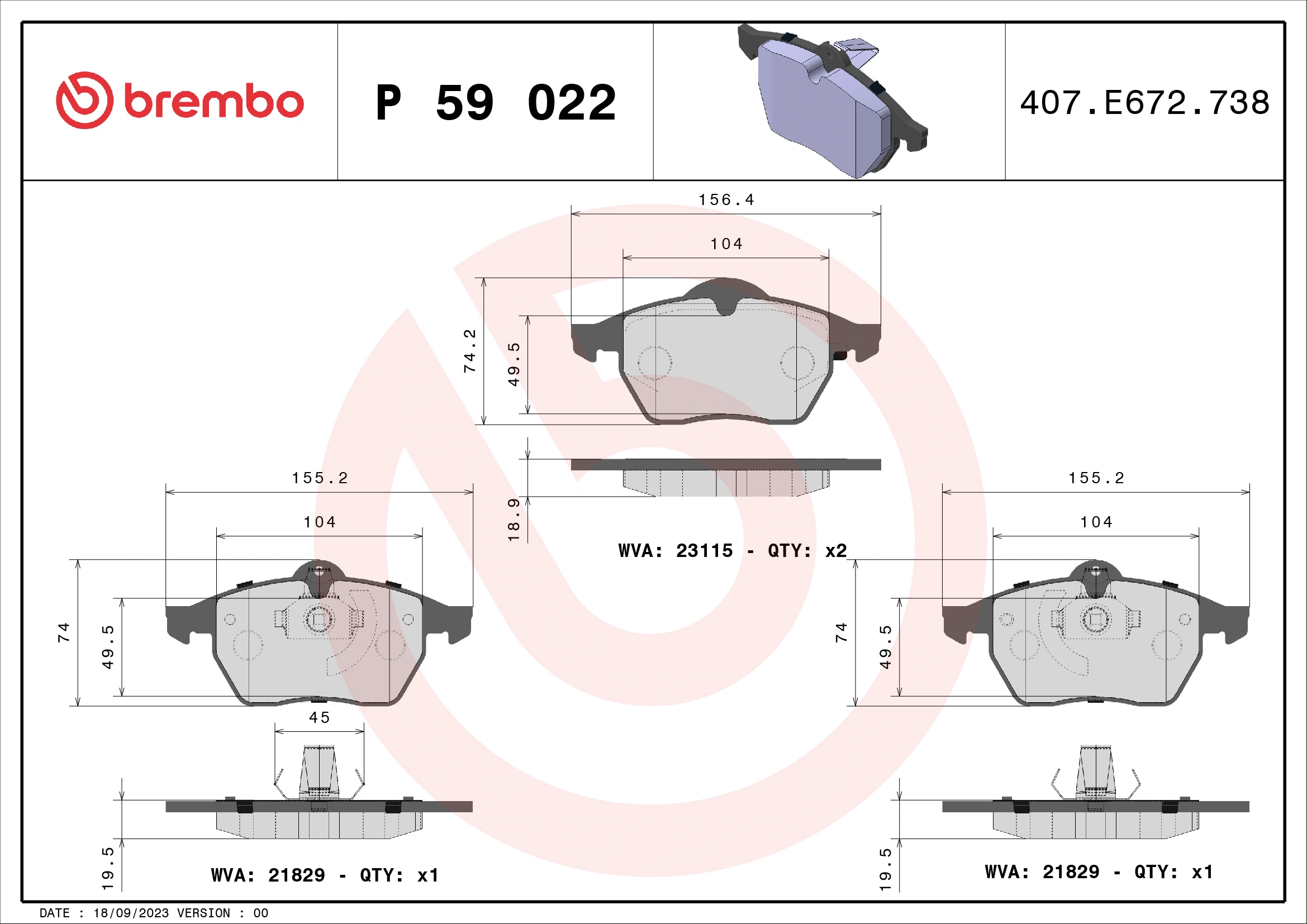 P59022 Brembo