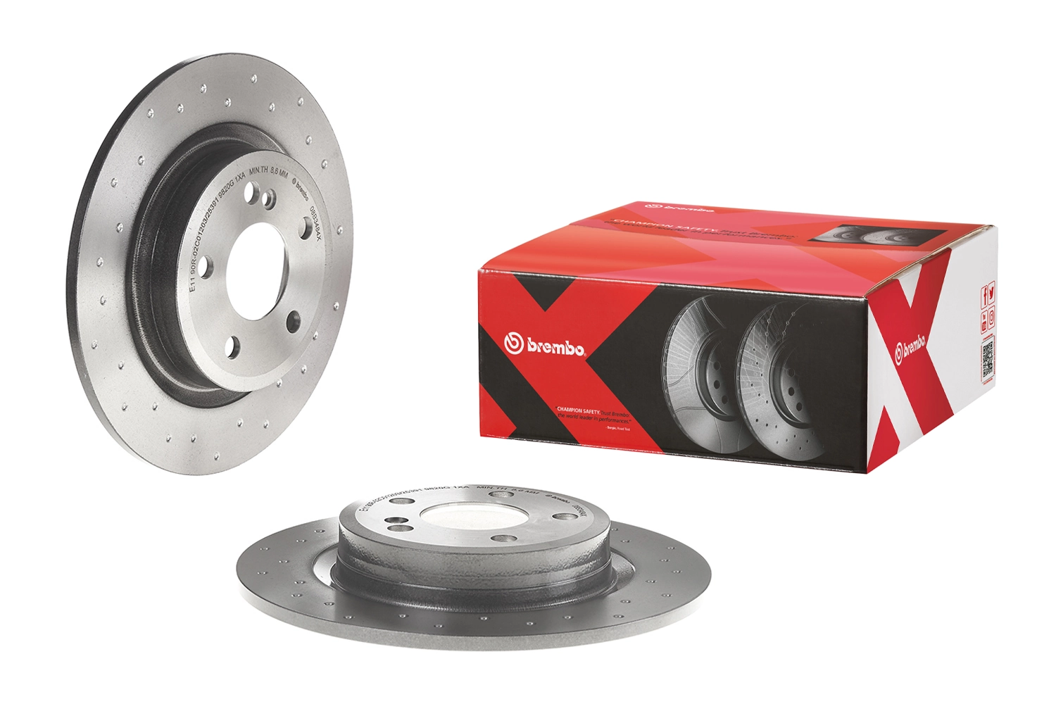 08B3484X Brembo Disco do freio traseiro