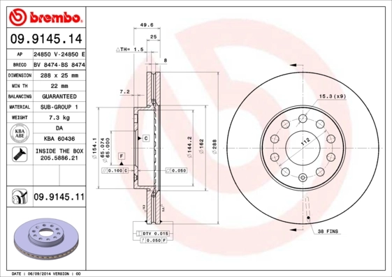 09914514 Brembo