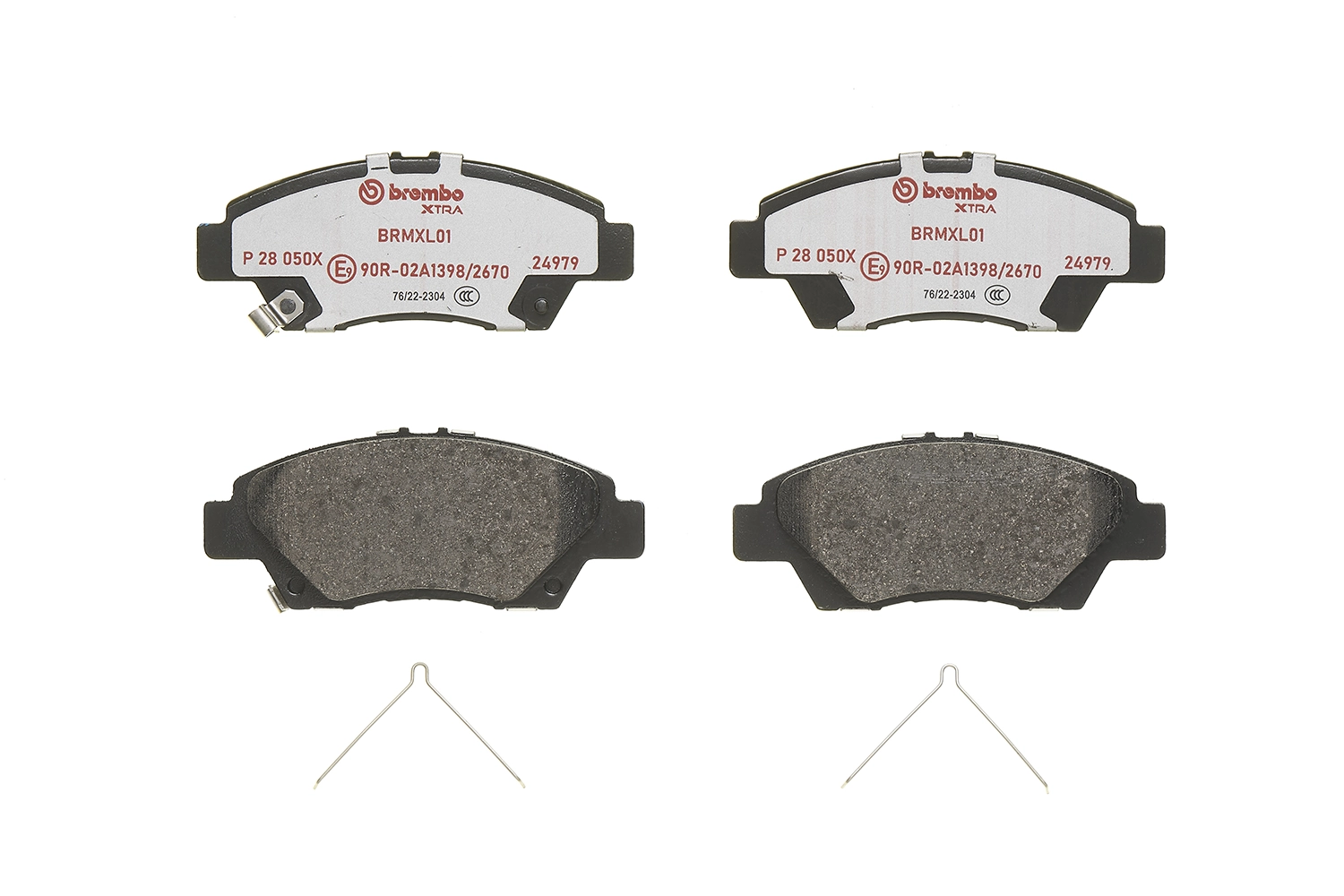 P28050X Brembo Sapatas do freio dianteiras de disco
