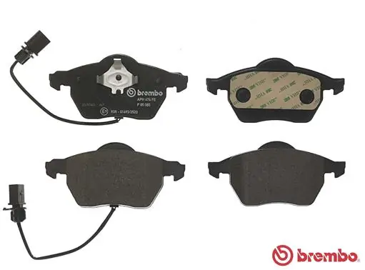 P85085 Brembo Sapatas do freio dianteiras de disco