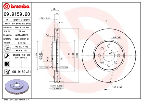 09915921 Brembo