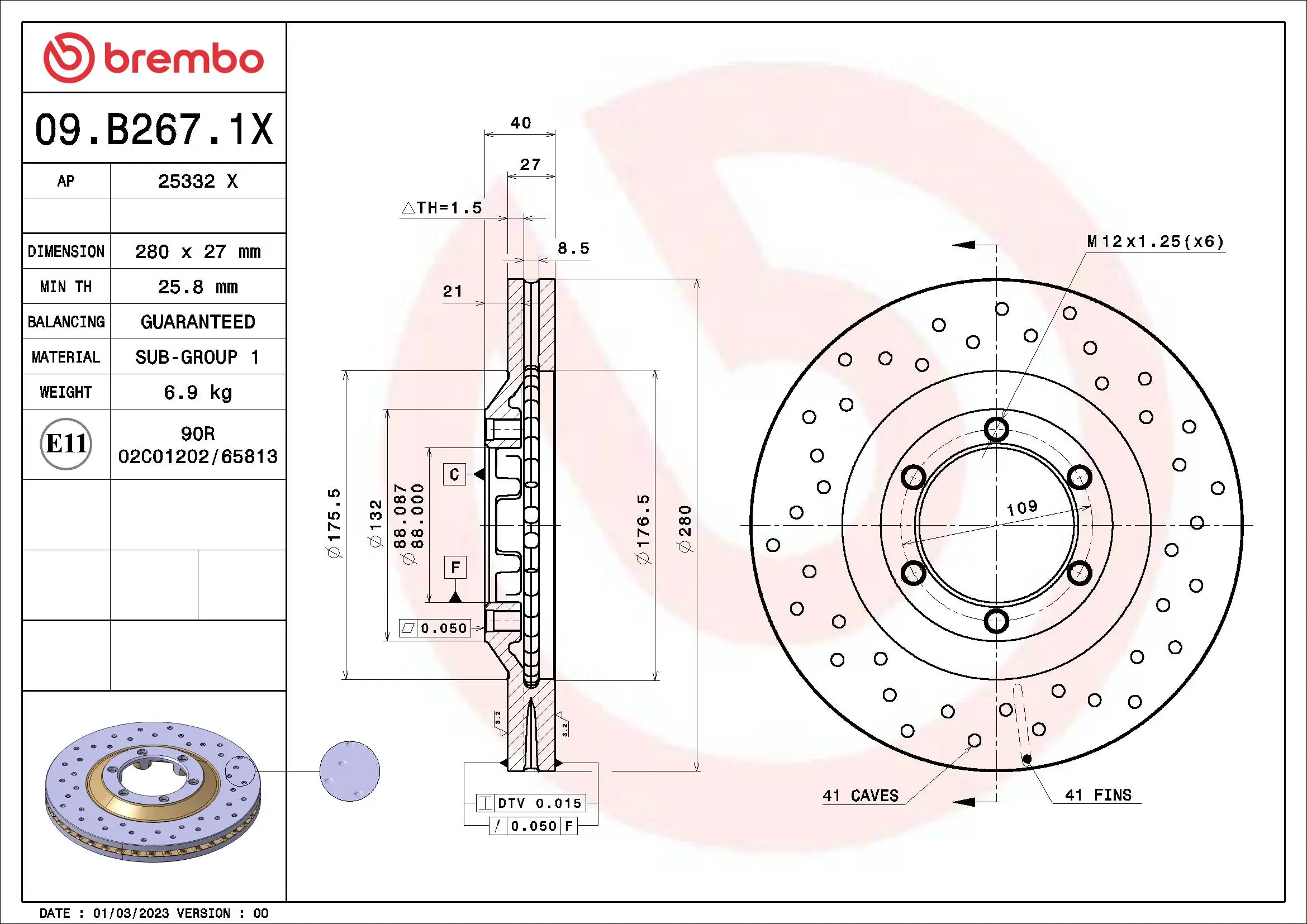 09B2671X Brembo