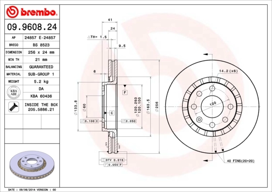 09960824 Brembo