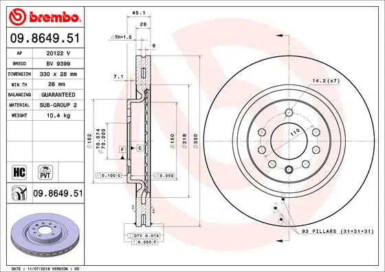 09864951 Brembo