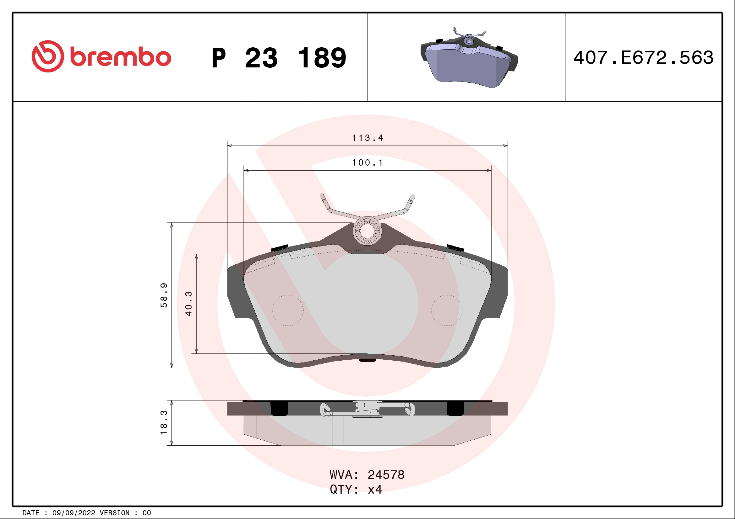 P23189 Brembo