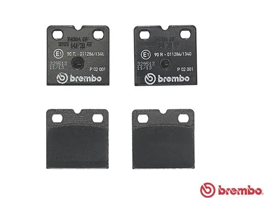 P02001 Brembo Sapatas do freio traseiras de disco