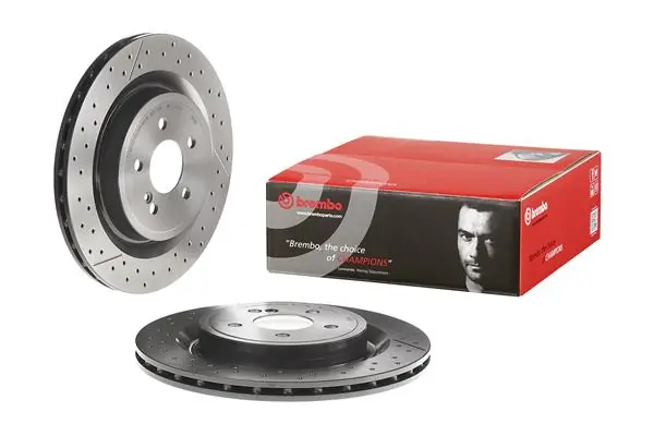 09B78811 Brembo Disco do freio traseiro