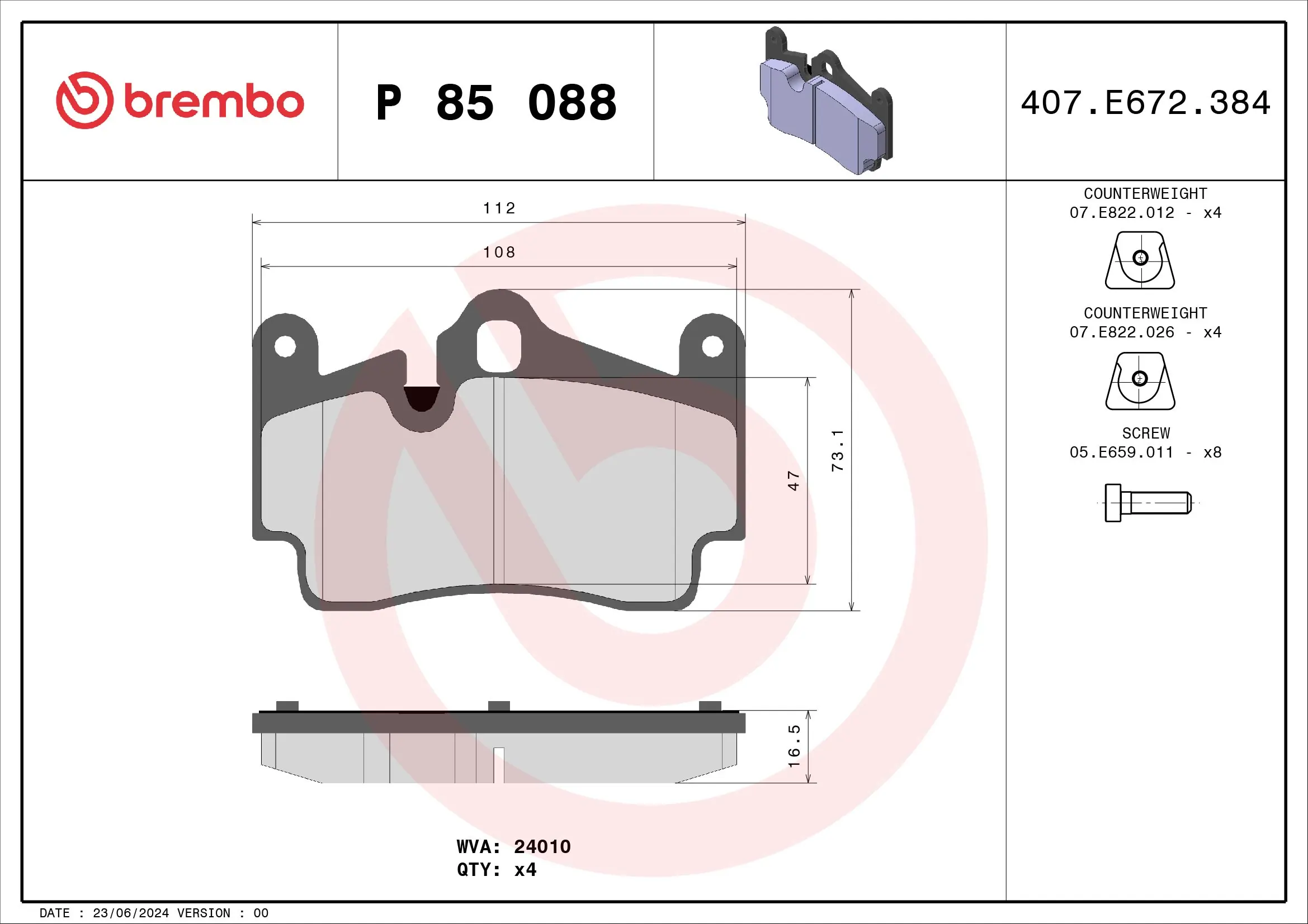 P85088 Brembo