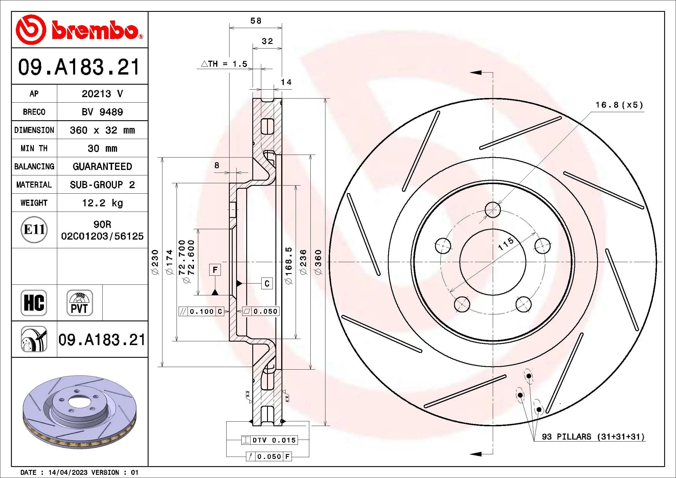 09A18321 Brembo