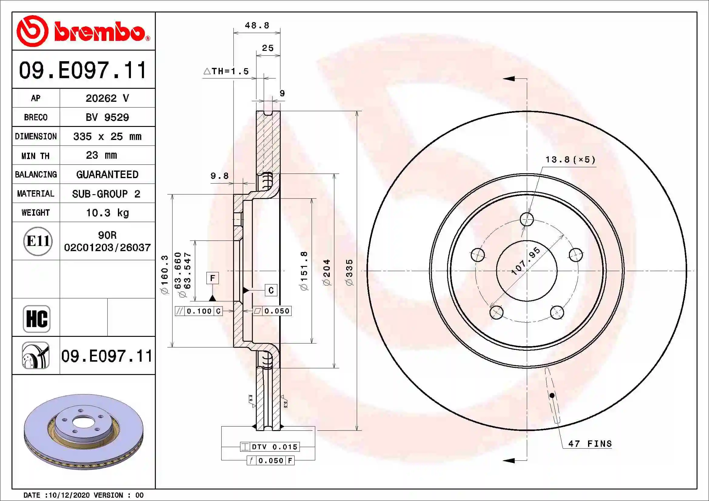 09E09711 Brembo