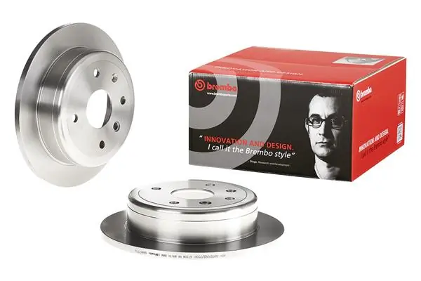 08A87210 Brembo Disco do freio traseiro