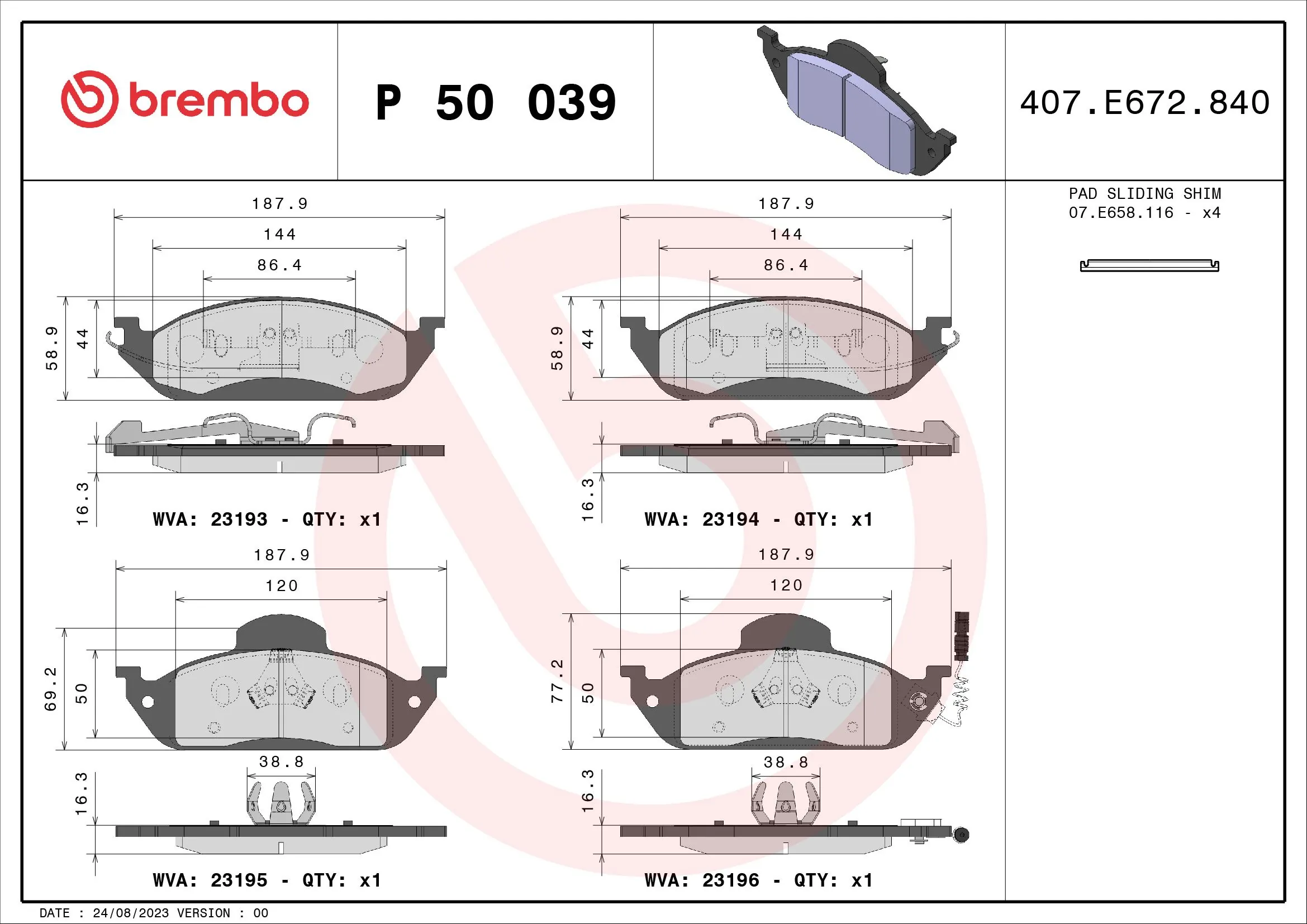  para Mercedes ML/GLE  (W163)