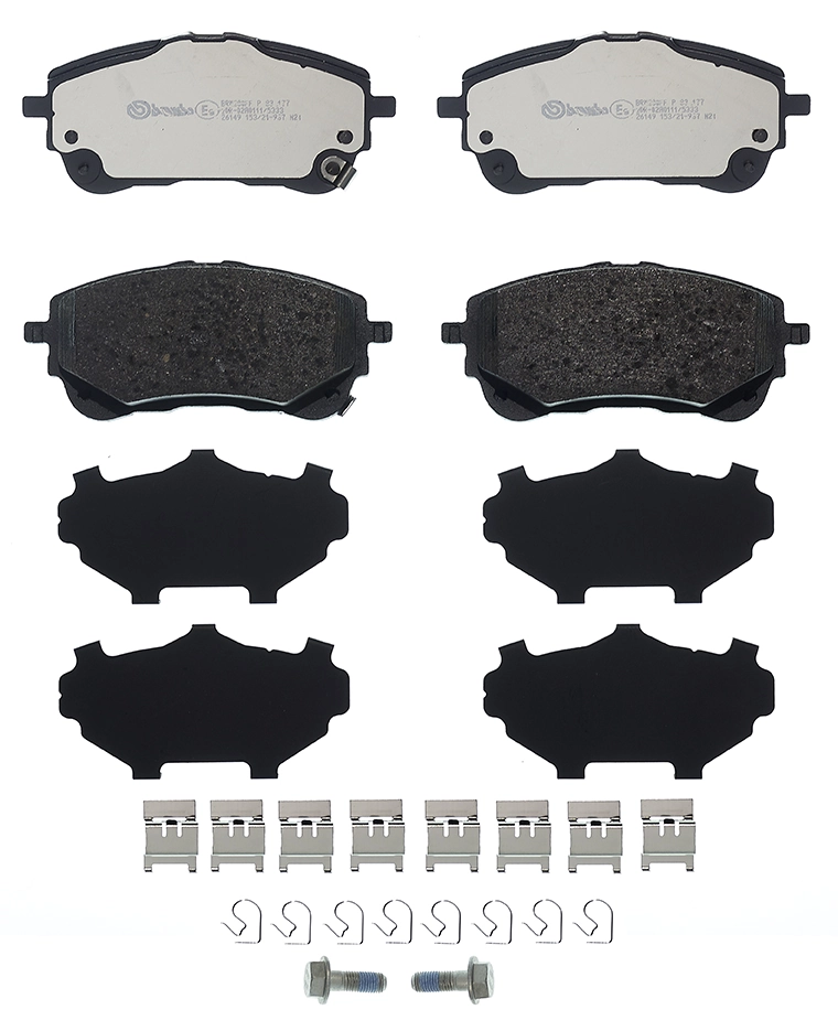 P83177 Brembo Sapatas do freio dianteiras de disco