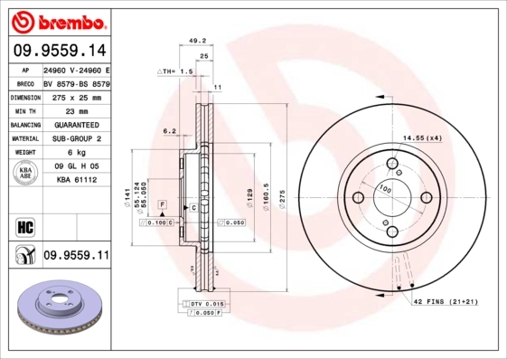 09955911 Brembo