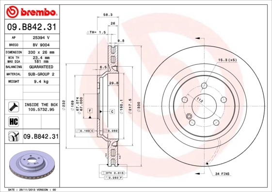 09B84231 Brembo