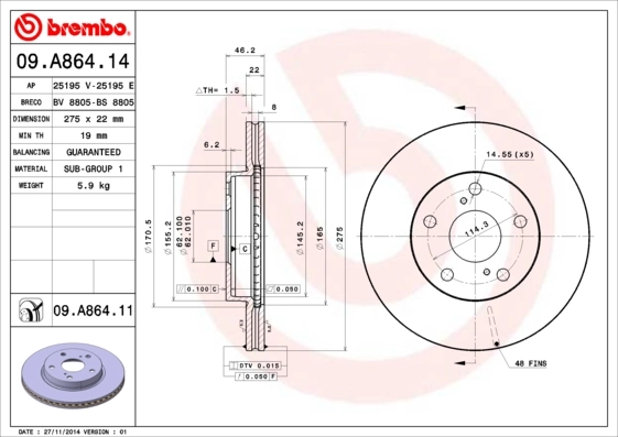 09A86411 Brembo