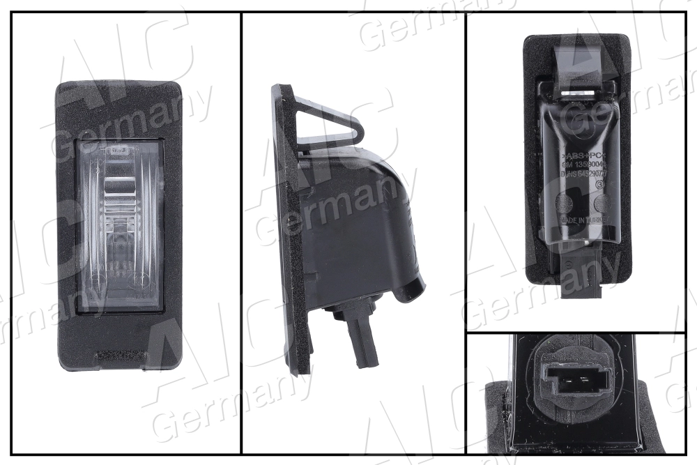 Lanterna da luz de fundo de matrícula traseira para Opel Zafira C P12