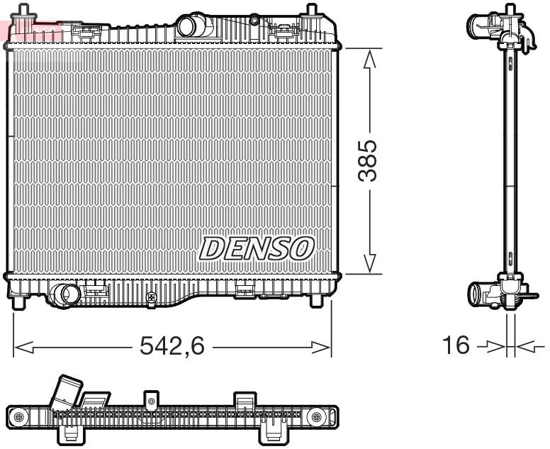 Radiador de esfriamento de motor para Ford Puma J2K, CF7