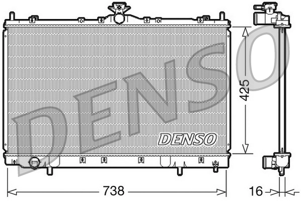 Radiador de esfriamento de motor Goodway RCMTS171216
