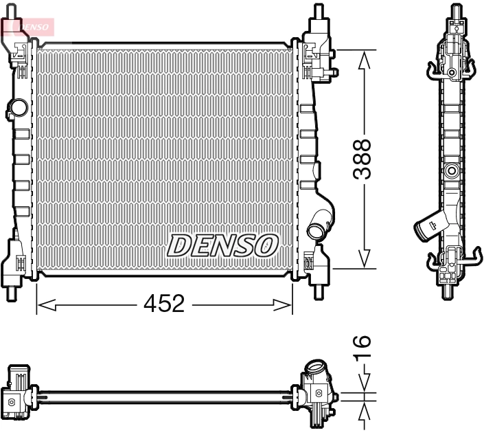 Compre Radiador de esfriamento de motor Chevrolet Spark (Matiz) 