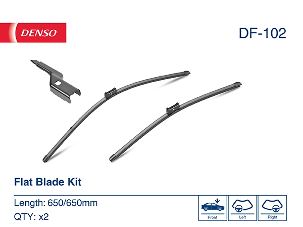 Limpa-pára-brisas do pára-brisas, kit de 2 un. Denso DF102 preço, a partir de 30,21 USD