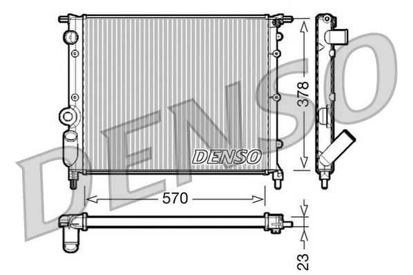 Compre Radiador de esfriamento de motor Renault 19 1