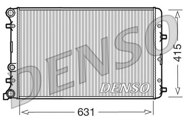  Radiador de esfriamento de motor Skoda Fabia I carrinha (6Y5) (2000 - 2007) I