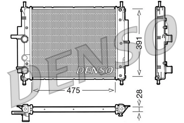 500396429 Iveco Radiador de esfriamento de motor