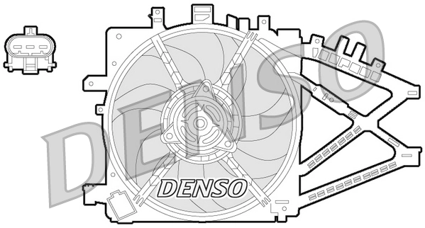 Compre EV0200720 Jdeus Ventilador elétrico de esfriamento montado (motor + roda de aletas)
