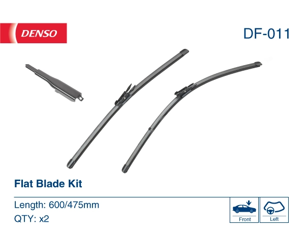 Limpa-pára-brisas do pára-brisas, kit de 2 un. para Volkswagen Polo VI AW1, BZ1, AE1