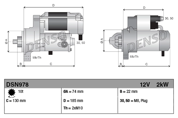Motor de arranco Denso DSN978 preço, a partir de 233,64 USD