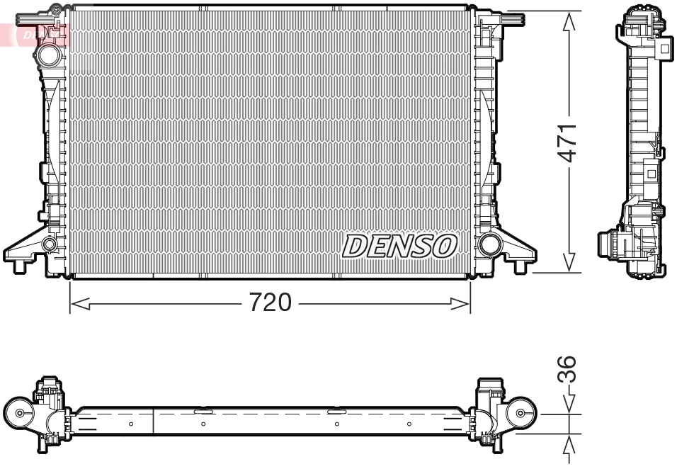 701293 VALEO Radiador de esfriamento de motor