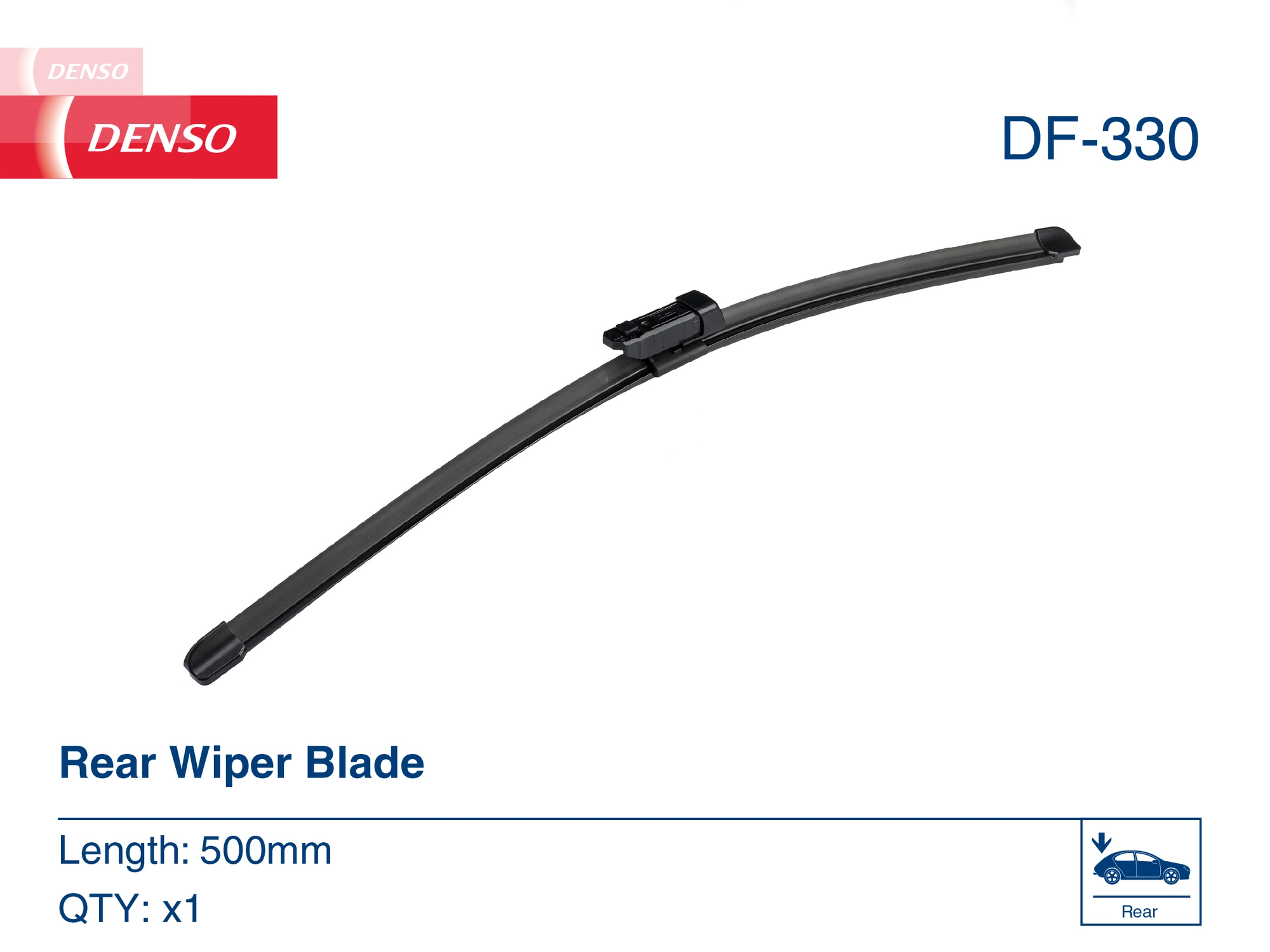 DF330 Denso Limpa-pára-brisas de vidro traseiro