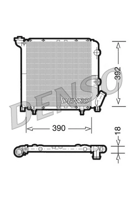 Radiador de esfriamento de motor Renault (RVI) 7701032542