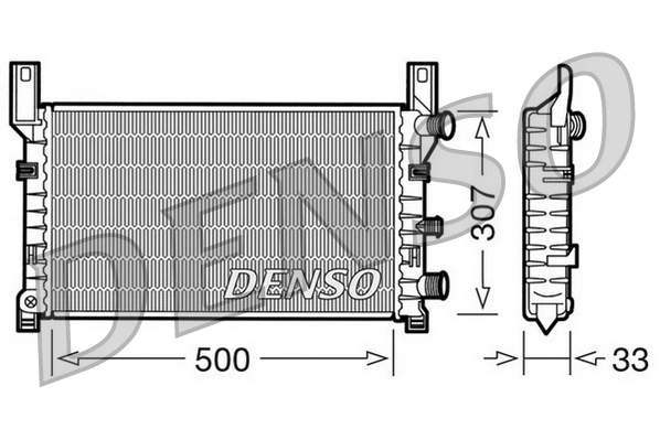 Radiador de esfriamento de motor 1052029 Frig AIR