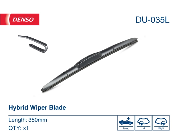 DU035L Denso Limpa-pára-brisas de vidro traseiro