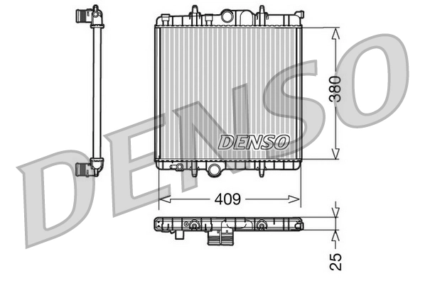 BM874 Magneti Marelli Radiador de esfriamento de motor